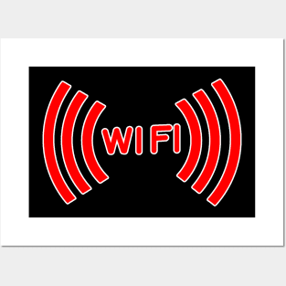 WiFi Sign Posters and Art